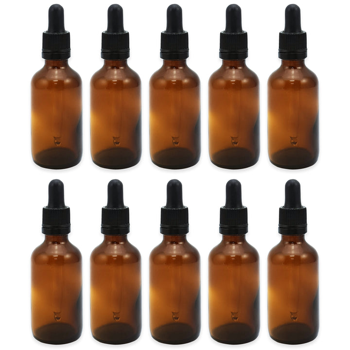 30ml Amber Glass Dropper Bottle with Pipette T/E - Pack of 10