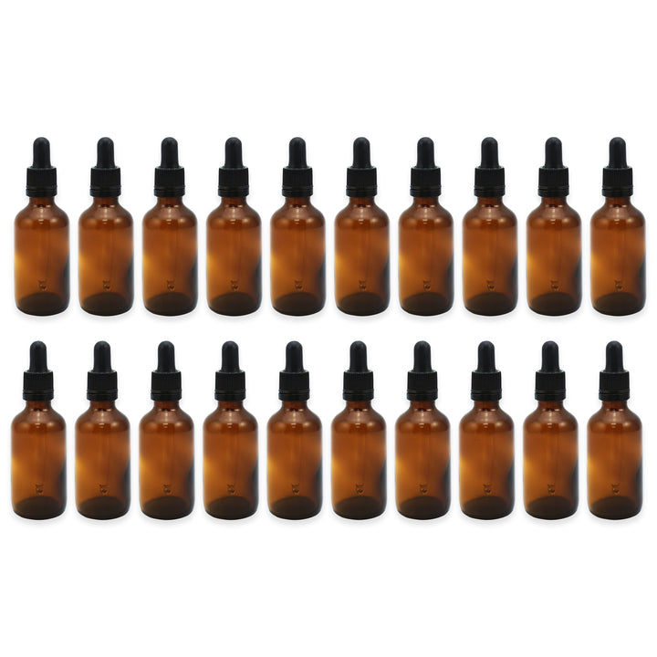 30ml Amber Glass Dropper Bottle with Pipette T/E - Pack of 20