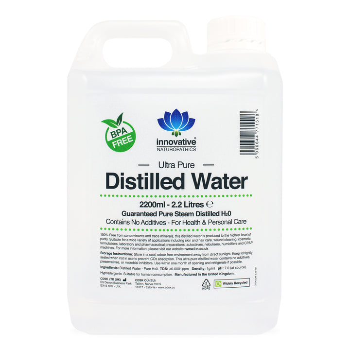 Ultra Pure Distilled Water - 2.2 Litres