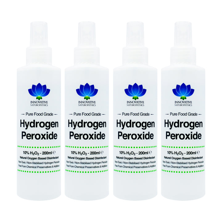 10% Hydrogen Peroxide - 200ml Spray - Pack of 4