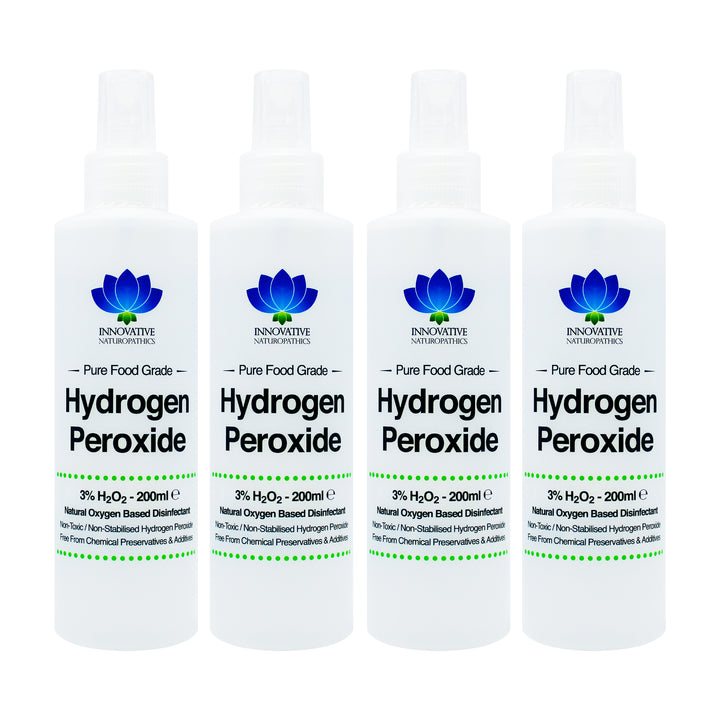 3% Hydrogen Peroxide - 200ml Spray - Pack of 4