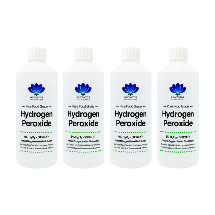 9% Hydrogen Peroxide - 2 Litre - (4 x 500ml)