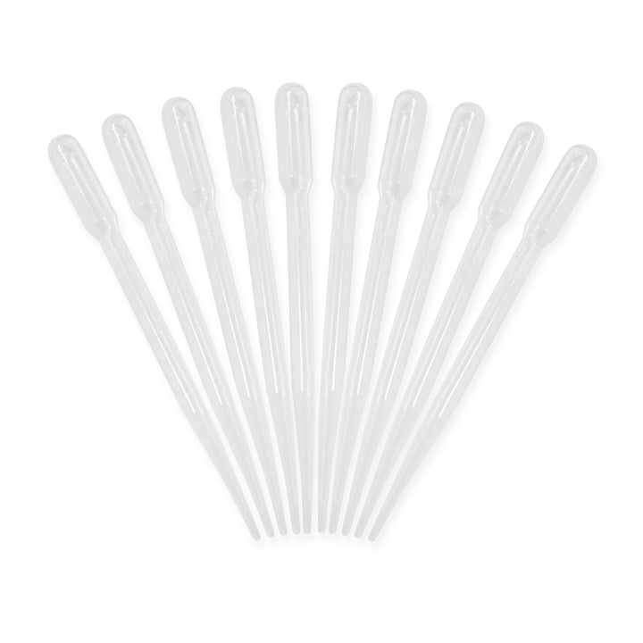 Plastic Transfer Pipettes - Graduated - 3ml - Transparent - Pack of 10