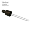 100ml Amber Glass Dropper Bottle with Pipette T/E - Pack of 20
