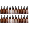 50ml Amber Glass Dropper Bottle with Pipette T/E - Pack of 20