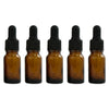 10ml Amber Glass Dropper Bottle with Pipette T/E - Pack of 5