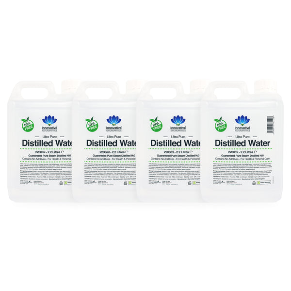 Ultra Pure Distilled Water - 2.2 Litres - Pack of 4