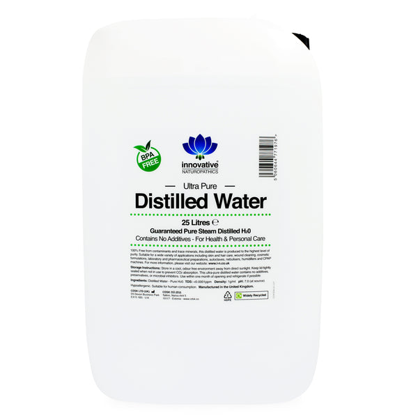Ultra Pure Distilled Water - 25 Litres