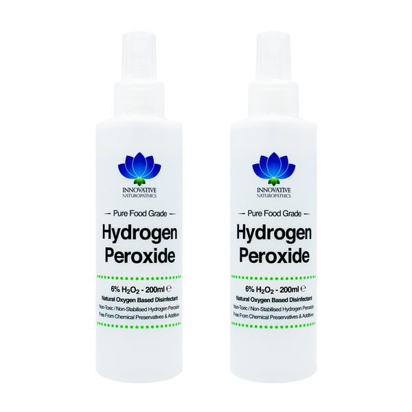 6% Hydrogen Peroxide - 200ml Spray - Pack of 2