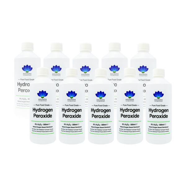 6% Hydrogen Peroxide - 5 Litre - (10 x 500ml)