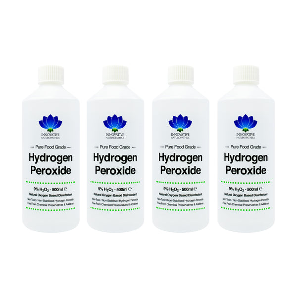 9% Hydrogen Peroxide - 2 Litre - (4 x 500ml)